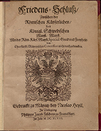 Titelblatt Friedens-Schlusz