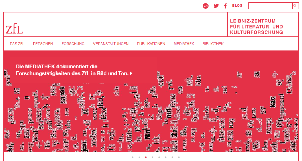 Screenshot der Website des ZfL Berlin (https://www.zfl-berlin.org/) (Stand 24.11.2021)