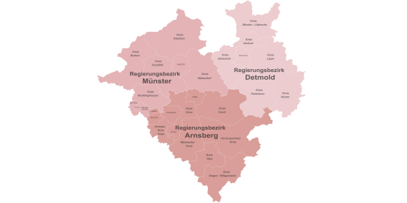 Karte Westfalen