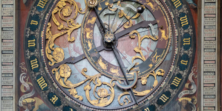 Illustration astronomische Uhr