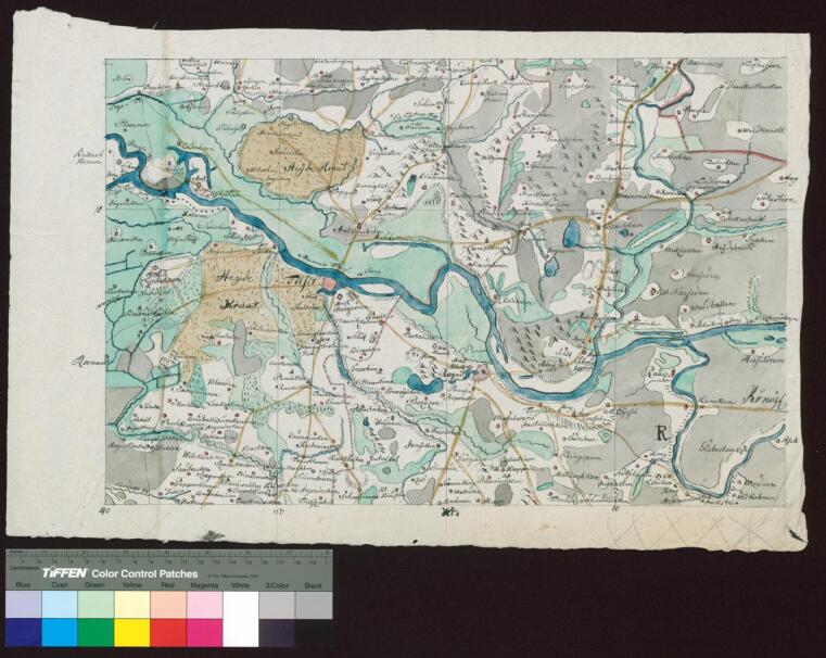 Karte Tilsit 1800