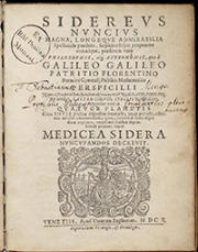 Titelblatt des Sidereus Nuncius
