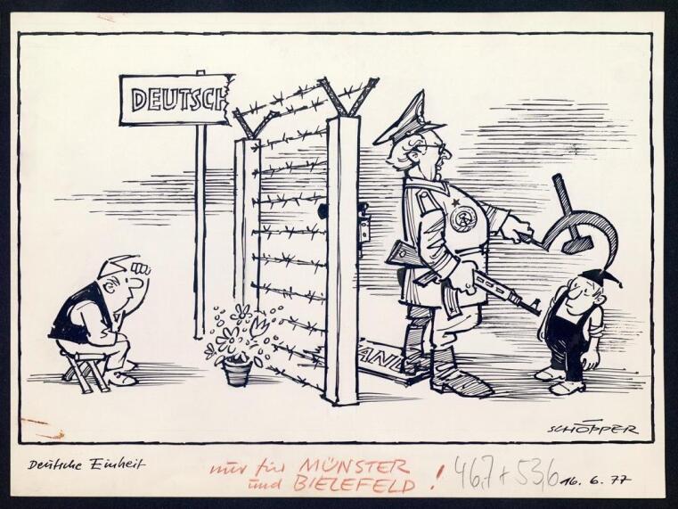 Karikatur: Deutsche Einheit